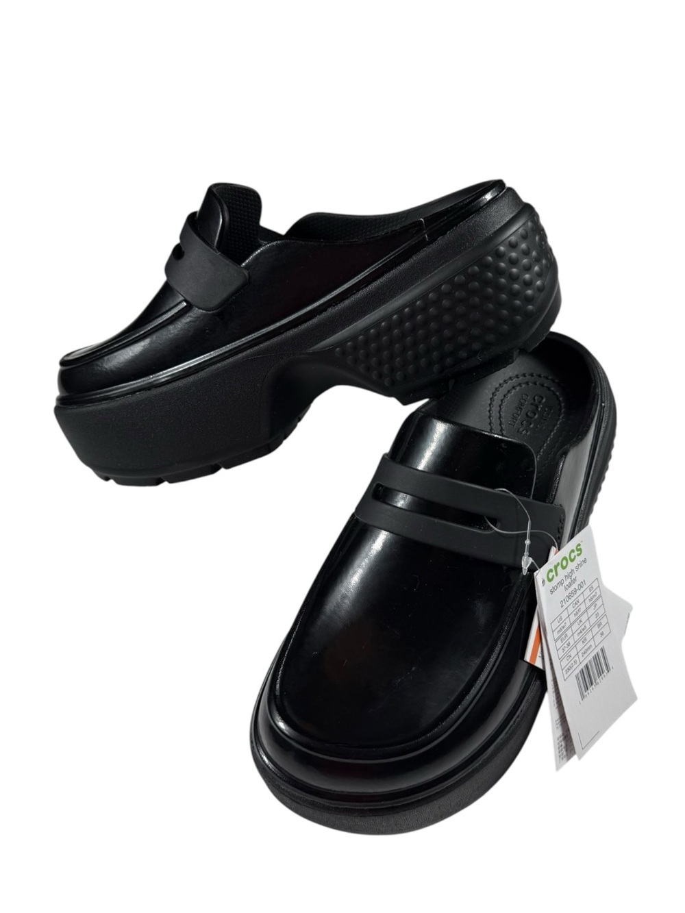 Crocs Stomp Platform Loafers, 7, NWT.